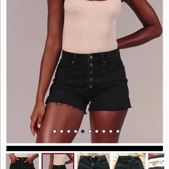 Abercrombie Curve Love High Rise Mom Shorts - Picture 2 of 5